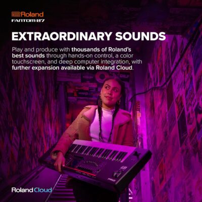 FANTOM-07 brings your creative world together,combining the sonic power and fluid workflow of the top-of-the-line FANTOM series in streamlined instruments that go everywhere your inspiration takes you