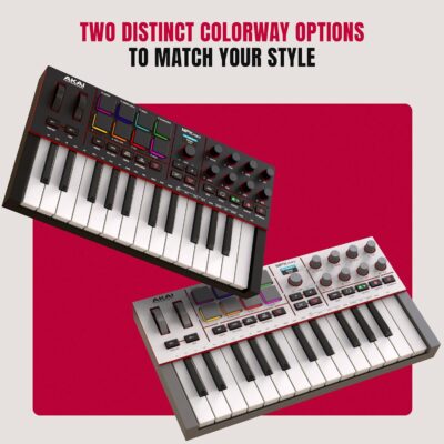 81HjoaW14zL. AC SL1500 Akai Professional MPK Mini IV USB-C MIDI Keyboard Controller for Beginners and Producers – MPC Drum Pads, 360° Knobs, Pitch and Mod Wheels, Production Software, Native Instruments Sound Package, Grey