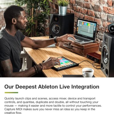 Novation Launchpad X MIDI Grid Controller for Ableton Live/Logic Pro — Easy Controls, Dynamic Note Playing, Scale Modes