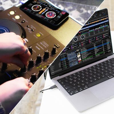 Pioneer DJ DDJ-FLX4 2-Channel DJ Controller – White Bundle with Carrying Case, Headphones, Instrument Cable, and Austin Bazaar Polishing Cloth