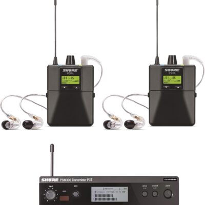 Shure PSM300 Twin Pack Pro Wireless in Ear Monitor System G20 Band