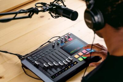 TASCAM Mixcast 4 Four-Person Podcast Kit with Mic and Headphones