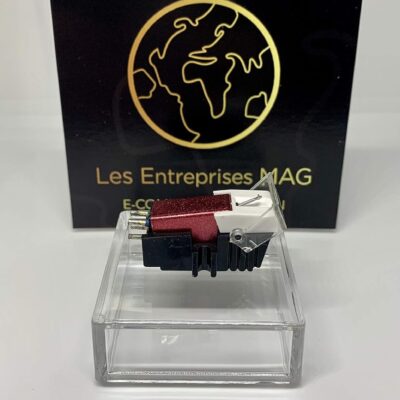 81IzHHWod2L. AC SL1500 Cartridge + Diamond stylus for STANTON ST100, ST150, STR8 100, STR8 80, STR8 90 Red