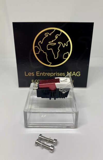 81IzHHWod2L. AC SL1500 Cartridge + Diamond stylus for STANTON ST100, ST150, STR8 100, STR8 80, STR8 90 Red