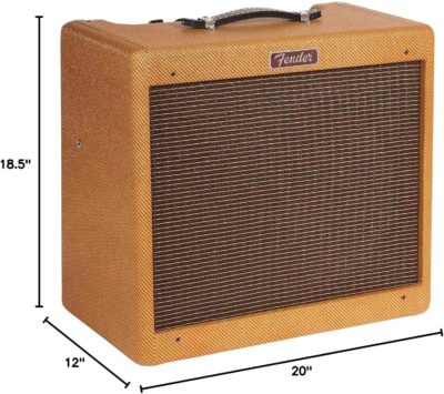 Fender Blues Junior Guitar Amplifier, Lacquered Tweed, with 2-Year Warranty