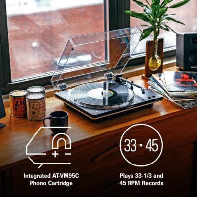 Audio-Technica AT-LP70XBT Wireless Turntable (Black/Bronze)