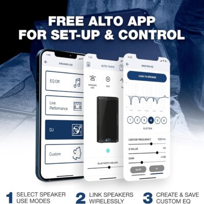 81Jn60lJErL. AC SL1500 ALTO TS415 2500W 15 Powered PA Speaker with 3 Channel Mixer, Bluetooth Streaming, Wireless Loudspeaker Linking, DSP App