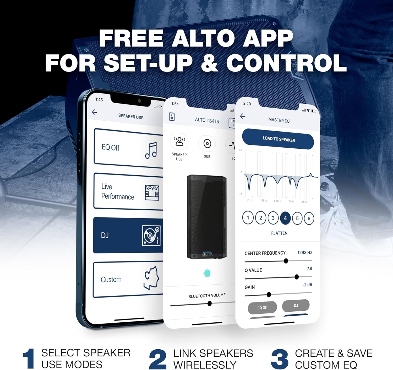 ALTO TS415 2500W 15 Powered PA Speaker with 3 Channel Mixer, Bluetooth Streaming, Wireless Loudspeaker Linking, DSP App