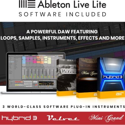 Akai Professional APC Mini MK2 – USB MIDI Pad Controller for Clip Launching with Ableton Live Lite, 64 RGB Pads, Drum and Note Mode and MIDI Mixer