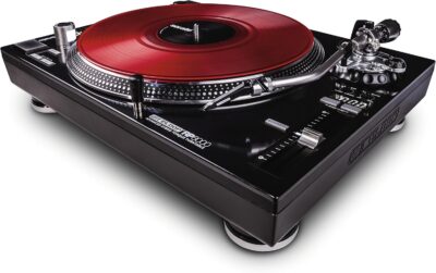 Reloop AMS-RP-8000 RP-8000 Advanced Hybrid Torque Turntable with Upper-Torque Direct Drive, Black