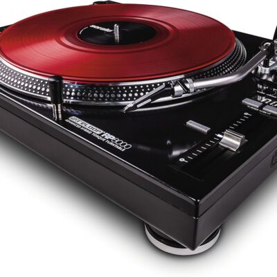 Reloop AMS-RP-8000 RP-8000 Advanced Hybrid Torque Turntable with Upper-Torque Direct Drive, Black