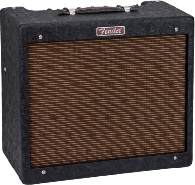 Fender Blues Junior IV 30th Anniversary Amplifier Bundle with Amperstand Guitar Cradle, Tuner, Cable, and Austin Bazaar Exclusive 24-Pack Picks