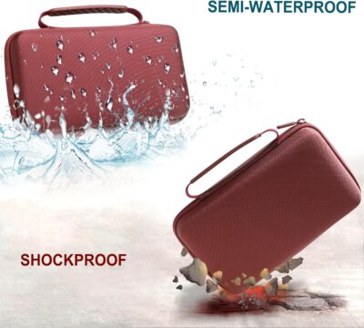 LTGEM Case Compatible with KORG Volca FM2 / Drum/Keys/Beats/Mix/Kick/Bass/Nubass/Modular/Sample 2 Digital Synthesizer, Office Travel Carrying Storage Bag – Brown(Case Only)