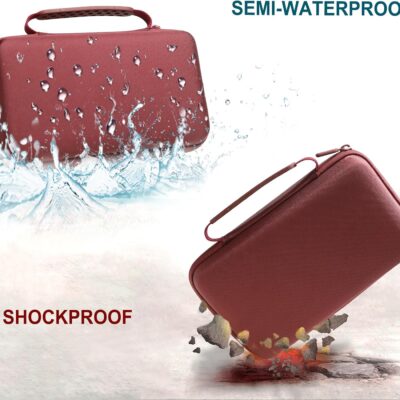 LTGEM Case Compatible with KORG Volca FM2 / Drum/Keys/Beats/Mix/Kick/Bass/Nubass/Modular/Sample 2 Digital Synthesizer, Office Travel Carrying Storage Bag – Brown(Case Only)