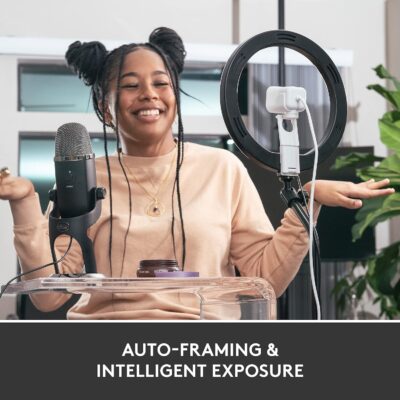 Logitech StreamCam Premium Webcam for Streaming and Content Creation, Full HD 1080p 60 fps,Works with Microsoft Teams, Google Meet, Zoom, Nintendo Switch 2s new GameChat mode, for PC/Mac– Off-White