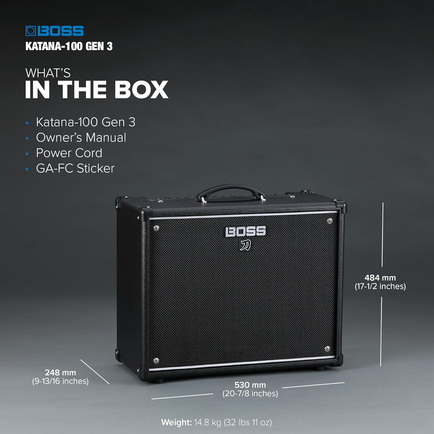 Boss Katana-100 Gen 3 100-watt 1 x 12-inch Combo Amplifier