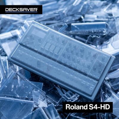 Decksaver Super Strong Polycarbonate Custom Fit Cover Compatible with Roland SH-4D Synthesizer, Groovebox Dust Cover for Travel and Everyday Protection