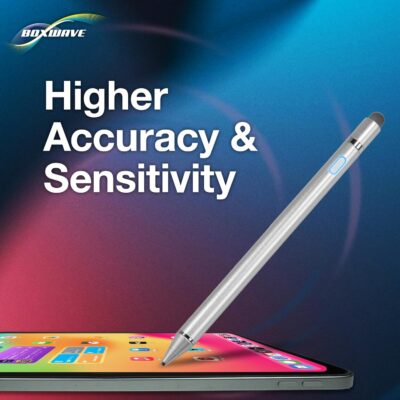 BoxWave Stylus Pen Compatible with DiGiCo Quantum 338 – AccuPoint Active Stylus, Electronic Stylus with Ultra Fine Tip – Metallic Silver