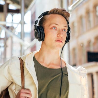 Audio-Technica ATH-M50X Professional Studio Monitor Headphones, Black, Professional Grade, Critically Acclaimed, with Detachable Cable