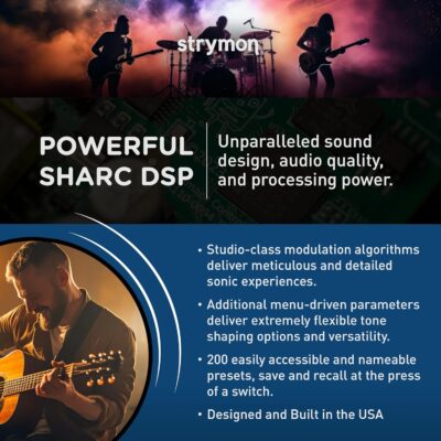 Strymon Mobius 12 Voice Modulation Guitar Effects Pedal, for Electric and Acoustic Guitar, Synths and Keyboards