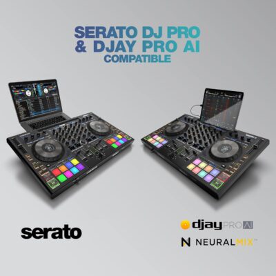 Reloop Mixon 8 Pro 4-Channel DJ Controller, Black