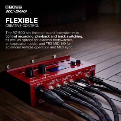 BOSS RC-500 Loop Station | Advanced Two-Track Looper with Onboard Mixing & Deep Control Options | Class-Leading Sound Quality | 16 Versatile Drum Kits | 13 Hours Record Time | Expanded Control Support