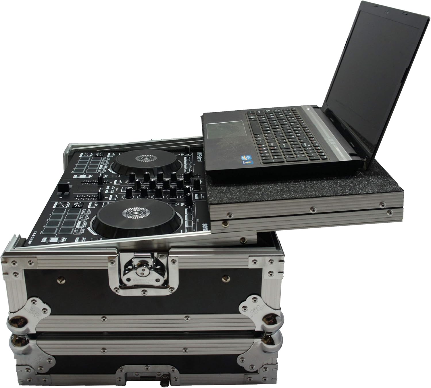 Harmony HCDJ202LT Flight Glide Laptop Stand DJ Custom Case Compatible with Roland DJ-202 New