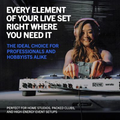 RANE ONE MKII Motorized Serato DJ Pro Controller with 2 Decks, Internal FX, Deep Stems Control for Scratch DJs, Clubs and Events