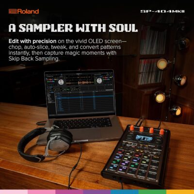 Roland SP-404MKII Creative Sampler and Effector | The Legendary SP-404 Beat Maker with Some Serious Upgrades | Fast workflow | 16GB Internal Storage | 32-Voice Polyphony | 160 Samples Per Project