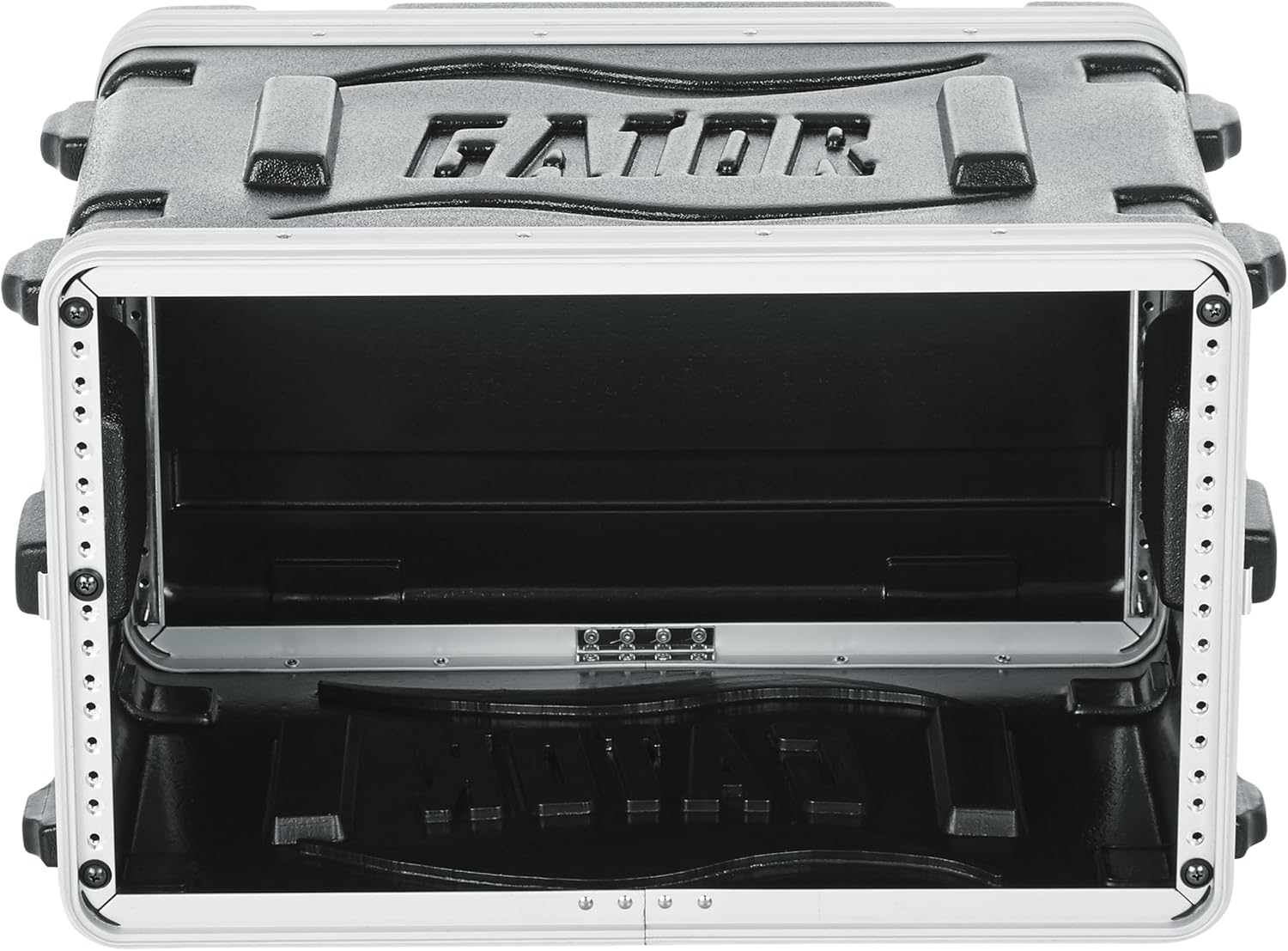 Gator Cases Lightweight Molded 6U Rack Case with Heavy Duty Latches, Shallow 14.25 Depth (GR-6S)