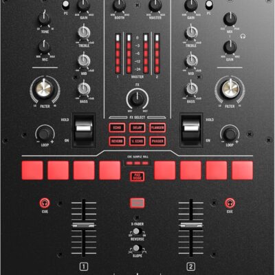 Numark Scratch | Two-Channel DJ Scratch Mixer for Serato DJ Pro (included) With Innofader Crossfader, DVS license, 6 Direct Access Effect Selectors, Performance Pads and 24-Bit Sound Quality