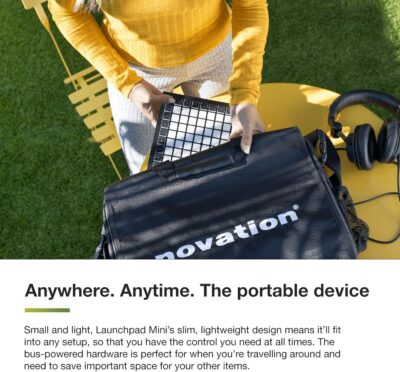 Novation Launchpad Mini [MK3] — Portable MIDI 64-Pad, USB Grid Controller for Ableton Live and Logic Pro Performances