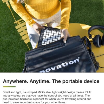 Novation Launchpad Mini [MK3] — Portable MIDI 64-Pad, USB Grid Controller for Ableton Live and Logic Pro Performances