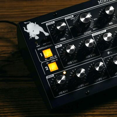 MOOG Minitaur – Analog Bass Synthesizer Module with Headphone Amp, 128 Presets, Software Editor