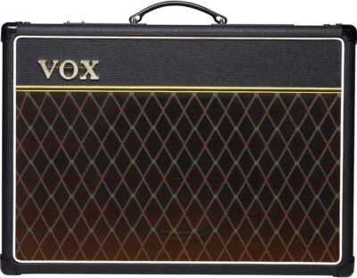 81SJ9RgIm6L. AC SL1200 Vox AC15C1X 1×12 inch 15-watt Guitar Tube Combo Amplifier w/Alnico Blue Speaker, 2 Channels, Tremolo, Reverb, and Alnico Blue Speaker