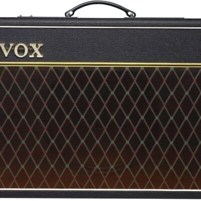 81SJ9RgIm6L. AC SL1200 Vox AC15C1X 1×12 inch 15-watt Guitar Tube Combo Amplifier w/Alnico Blue Speaker, 2 Channels, Tremolo, Reverb, and Alnico Blue Speaker