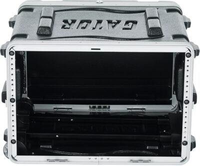 81T51LOytTL. AC SL1500 Gator Cases Lightweight Rolling 6U Rack Case with Heavy Duty Latches, Retractable Tow Handle, and Recessed Wheels, Standard 19.25 depth, (GRR-6L)