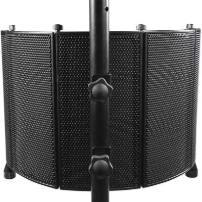 sE Electronics sE2200 Bundle: Cardioid Condenser Recording Microphone w/Shockmount, Pop Filter, 20 Hz-20 kHz, 48V Phantom, ROCKSHIELD 3 Mic Isolation Shield w/Sound Dampening Foam, 2-items