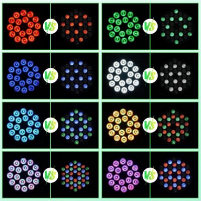 Par Lights 18LED Stage Lights, UKing RGBW 4in1 216W Uplight Stage Lighting Effect by DMX and Sound Activated Control Wash Light for Wedding Parties Church Club DJ Live Show