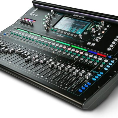 Allen & Heath SQ-6 Digital Mixer, 48 Input Channels, 7 Colour Touchscreen, 24 Onboard Preamps, 25 Faders, 16 SoftKeys AES Digital Output