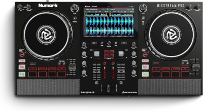 Numark Mixstream Pro Standalone System with Speakers, 7 Touch Screen, WiFi Streaming, 2 Channels & FX