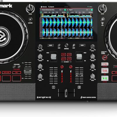 Numark Mixstream Pro Standalone System with Speakers, 7 Touch Screen, WiFi Streaming, 2 Channels & FX