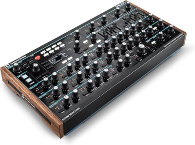 Novation Peak 8-Voice Desktop Polyphonic Synthesiser with 2 LFOs per voice, 16-slot modulation matrix, 3 analogue distortion points, and digital effects