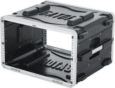 81WZO7g4inL. AC SL1500 Gator Cases Lightweight Molded 6U Rack Case with Heavy Duty Latches, Standard 19.25 Depth (GR-6L)