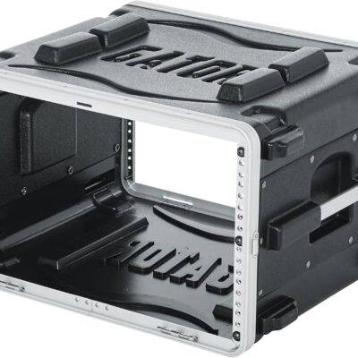 81WZO7g4inL. AC SL1500 Gator Cases Lightweight Molded 6U Rack Case with Heavy Duty Latches, Standard 19.25 Depth (GR-6L)