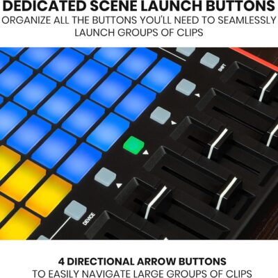 Akai Professional APC Mini MK2 – USB MIDI Pad Controller for Clip Launching with Ableton Live Lite, 64 RGB Pads, Drum and Note Mode and MIDI Mixer