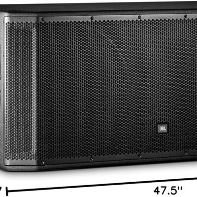 81Y3CzZYNcL. AC SL1500 JBL Professional SRX828SP Portable, Active, Amplified, Powered Dual 18 Inch Subwoofer System. 2000 Watt Peak Crown Amplifier. DJ, PA, Stage. Black