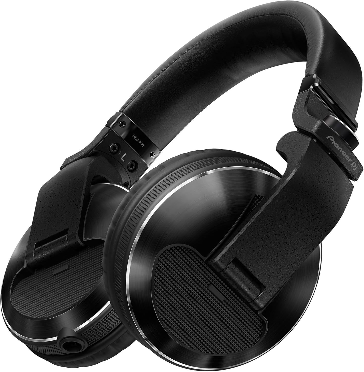 Pioneer DJ HDJ-X10 Flagship Over-Ear DJ Headphones – Black Bundle with Case, Stand, and Austin Bazaar Polishing Cloth