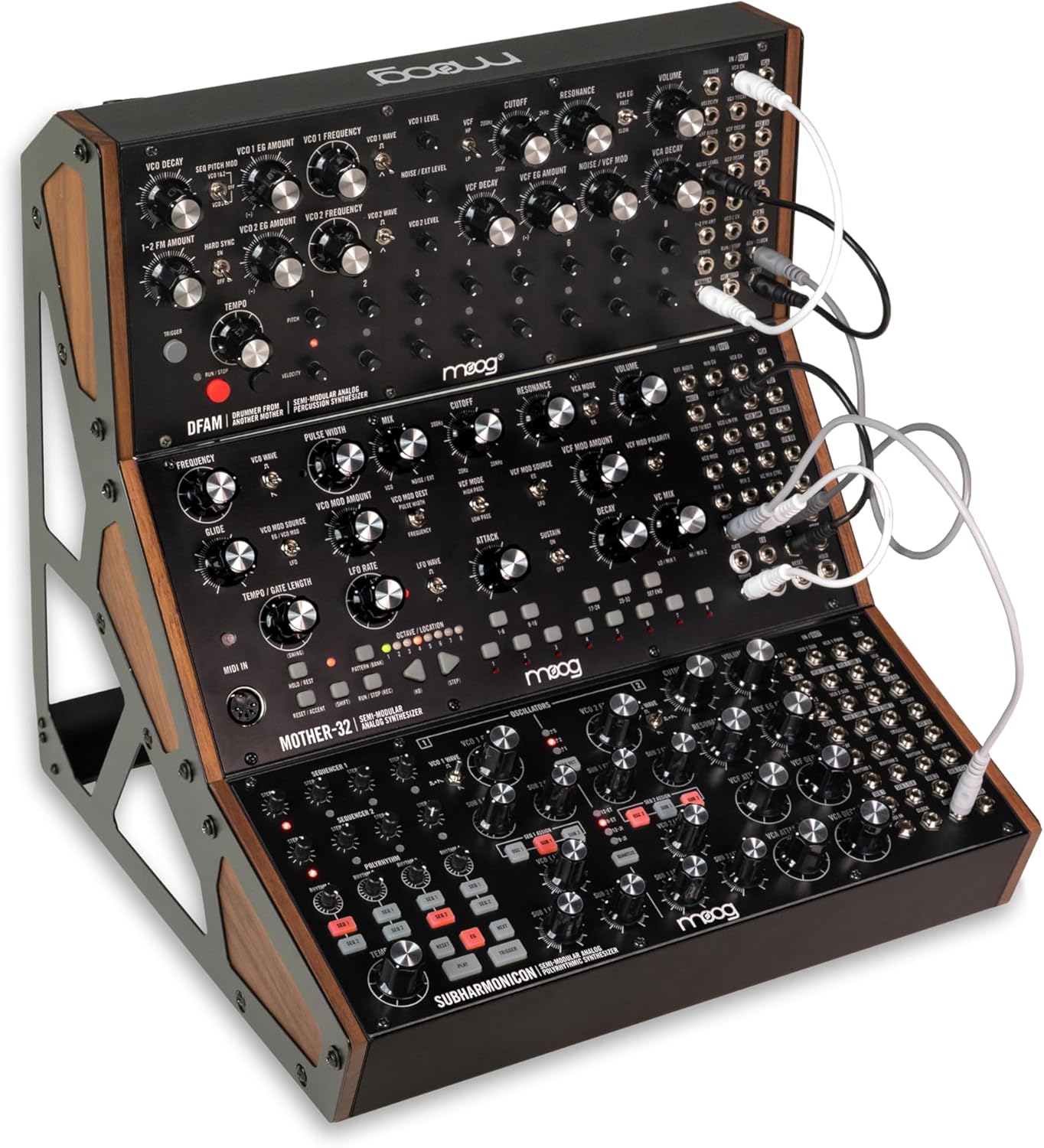 MOOG Subharmonicon Semi-Modular Analog Polyrhythmic Synthesizer with Dual Sequencer, MIDI, and Patch Bay