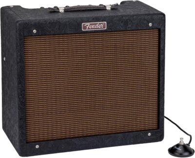 Fender Blues Junior IV 30th Anniversary Amplifier Bundle with Amperstand Guitar Cradle, Tuner, Cable, and Austin Bazaar Exclusive 24-Pack Picks